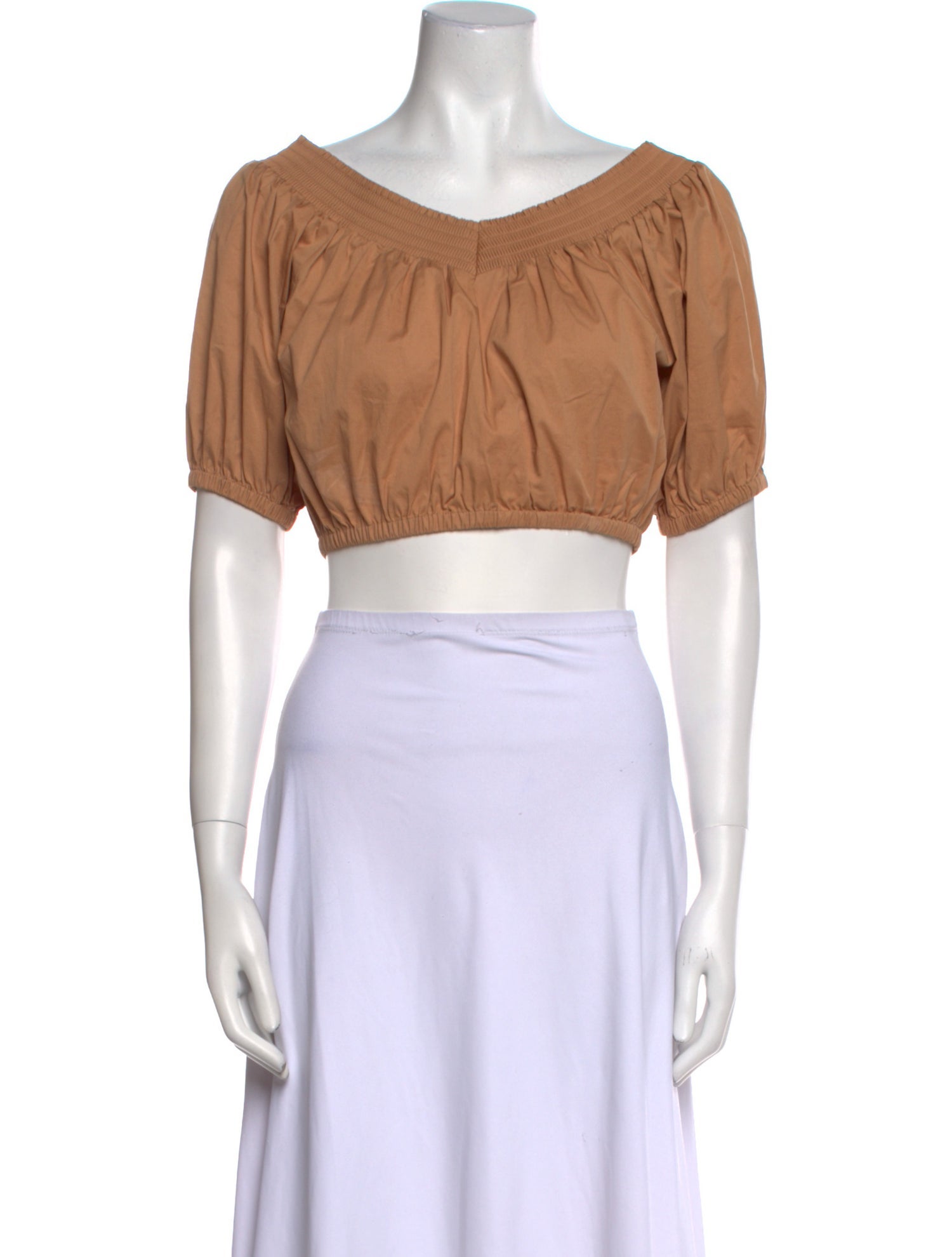 A.L.C. Off-The-Shoulder Short Sleeve Crop Top